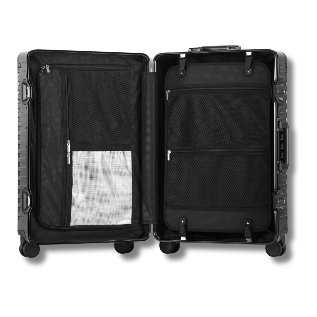 ICONIC ALUMINIUM - BLACK TRAVEL SET